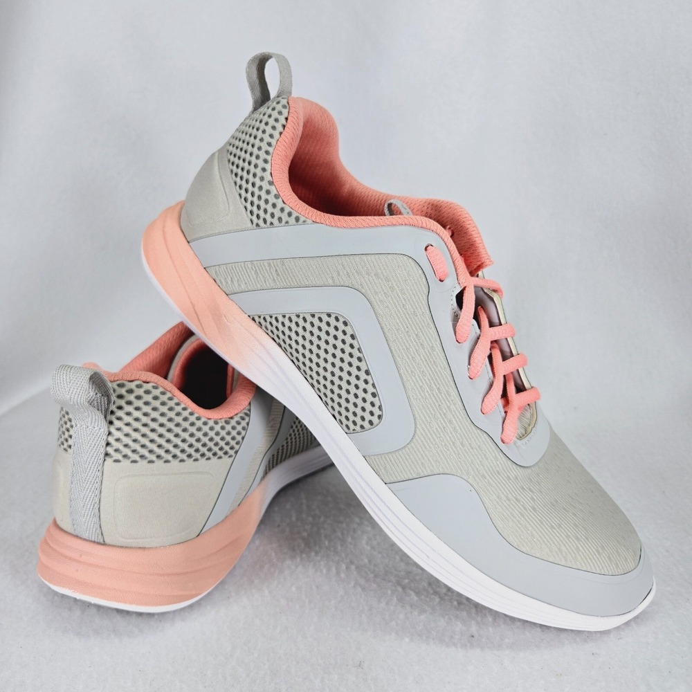 Vionic Shoes Womens 9 Gray Peach Agile Jojo Ombre Walking Shoes Athletic Sneaker